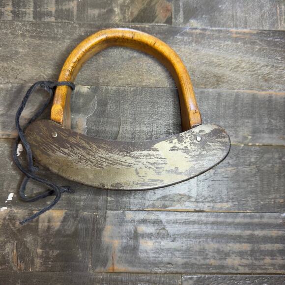 Antique Kitchen, Vegetable Chopper, Rocker Blades, Primitive Farmhouse - Picture 4 of 4